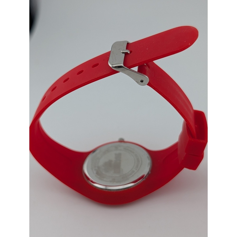 SKMEI Men's Watch 39mm Case Red Silicone Band- New Battery - Picture 6 of 7